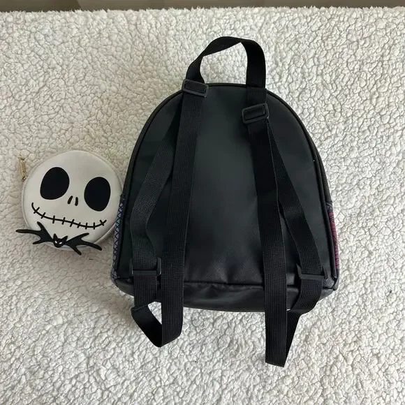 Disney The Nightmare Before Christmas Mini Backpack Jack Skellington Coin Purse - Picture 3 of 9